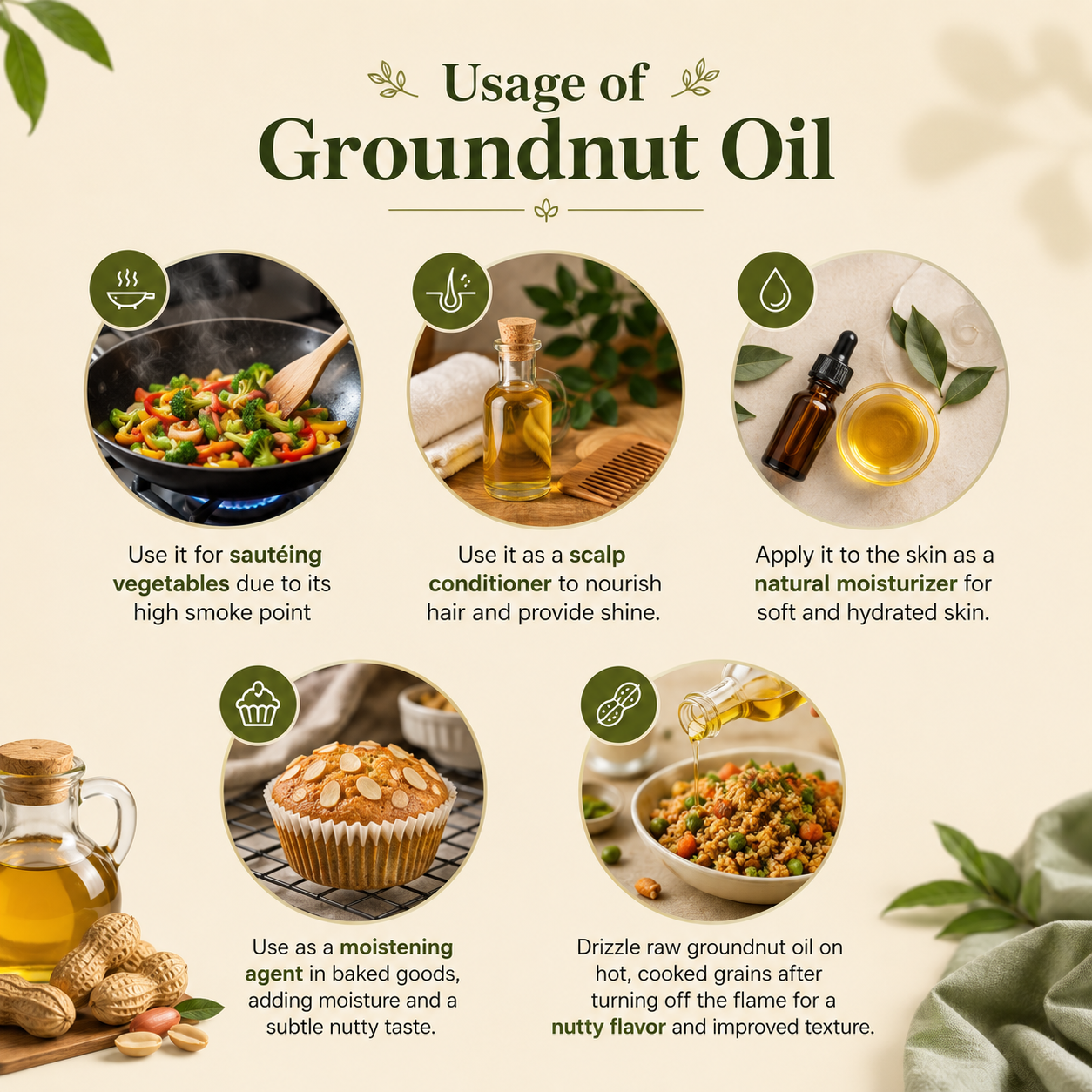Wooden Cold Pressed Groundnut Oil — 100% Pure & Natural | Shivora Organics